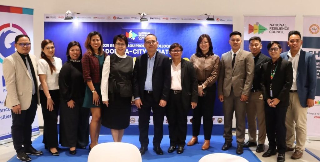 Representatives from Aboitiz Foods, Iligan City, the National Resilience Council, and other private institutions participated in the 2025 Resilient LGU Program Colloquium.