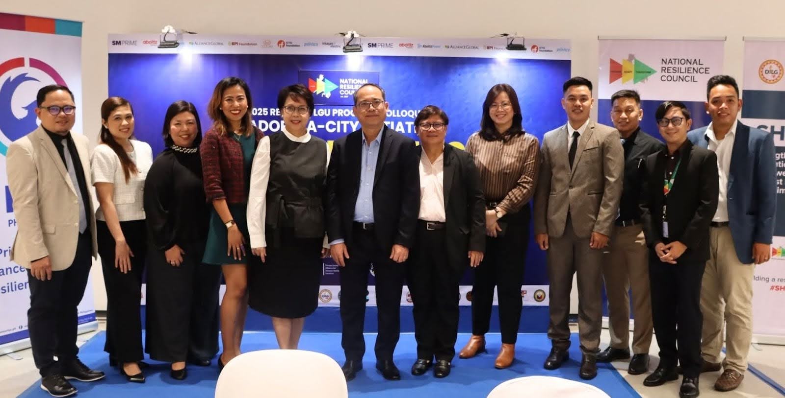 Representatives from Aboitiz Foods, Iligan City, the National Resilience Council, and other private institutions participated in the 2025 Resilient LGU Program Colloquium.