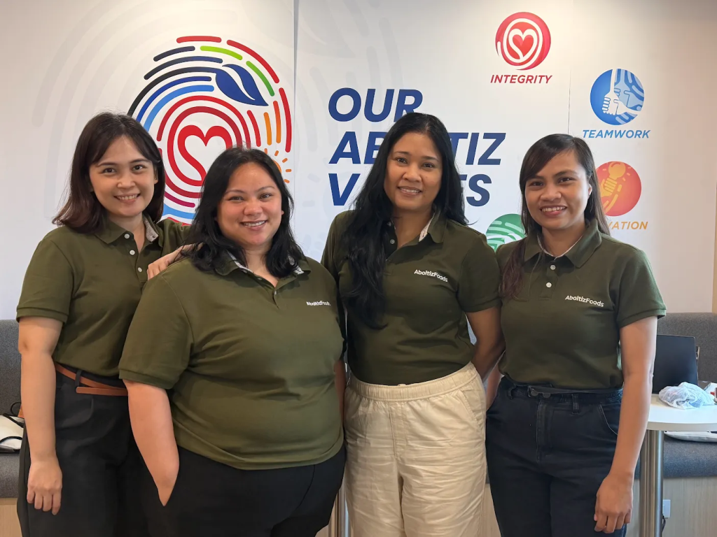 The team behind Aboitiz Foods’ Digital Solutions. (From left to Right). Althea Villarmino, IT Governance Specialist, Rheann Cruz, Network and Communications Manager, Rhea Embalzado, IT Governance and Compliance Manager, Jomarie Alcaraz, Corporate Systems Support Specialist.